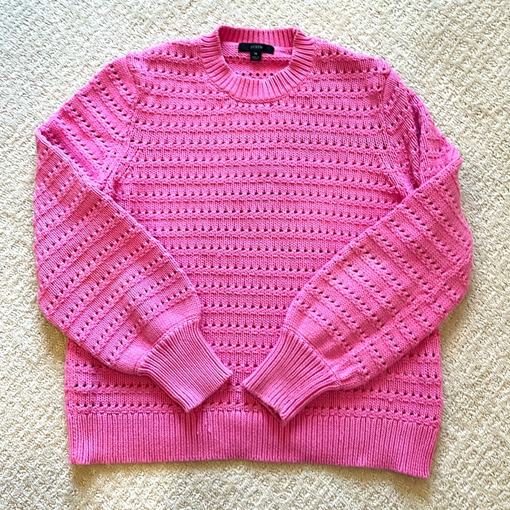 J. Crew Crewneck Stitchy Sweater